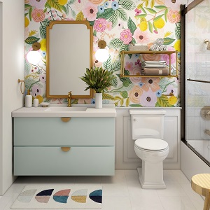 Цветная и яркая ванная комната: как преобразить санузел в Ярково - yarkovo.mebel54.com | фото
