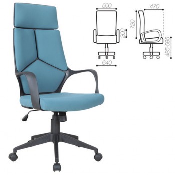 Кресло офисное BRABIX Prime EX-515 (голубая ткань) в Ярково - yarkovo.mebel54.com | фото