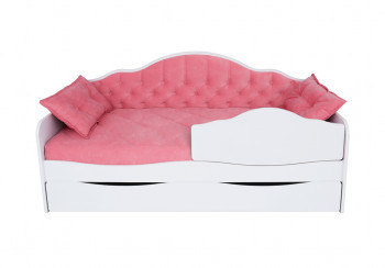Кровать 170 серии Иллюзия Лайт 1 ящик 89 Розовый (подушки) в Ярково - yarkovo.mebel54.com | фото