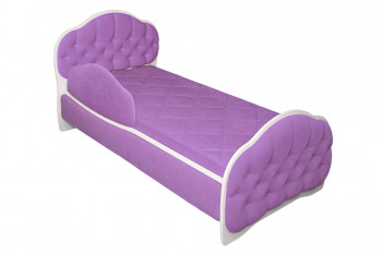 Кровать 180 Гармония 67 Светло-фиолетовый (мягкий бортик) в Ярково - yarkovo.mebel54.com | фото