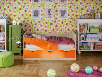 Кровать Бабочки 1,8м (Оранжевый металлик) в Ярково - yarkovo.mebel54.com | фото