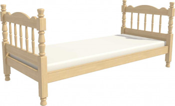 Кровать одинарная Аленка из массива сосны 800*1890 Сосна в Ярково - yarkovo.mebel54.com | фото