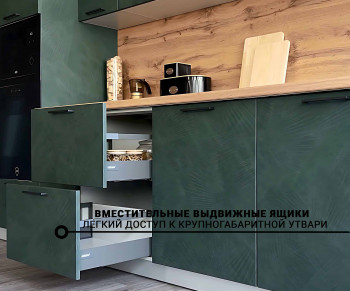 Кухня Фенис 3600 Палм Грин в Ярково - yarkovo.mebel54.com | фото