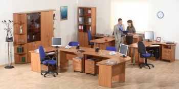 Мебель для персонала Альфа 61 Ольха в Ярково - yarkovo.mebel54.com | фото