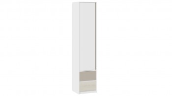 Шкаф для белья комбинированный «Сканди» Дуб Гарден/Белый/Глиняный серый в Ярково - yarkovo.mebel54.com | фото