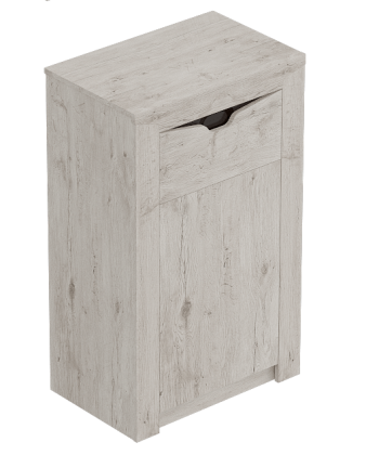 Тумба с дверцей и ящиком Соренто Дуб бонифаций/Кофе структурный матовый в Ярково - yarkovo.mebel54.com | фото